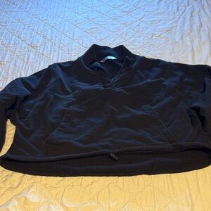 Black Women's 3/4 zip cropped Sweatshirt